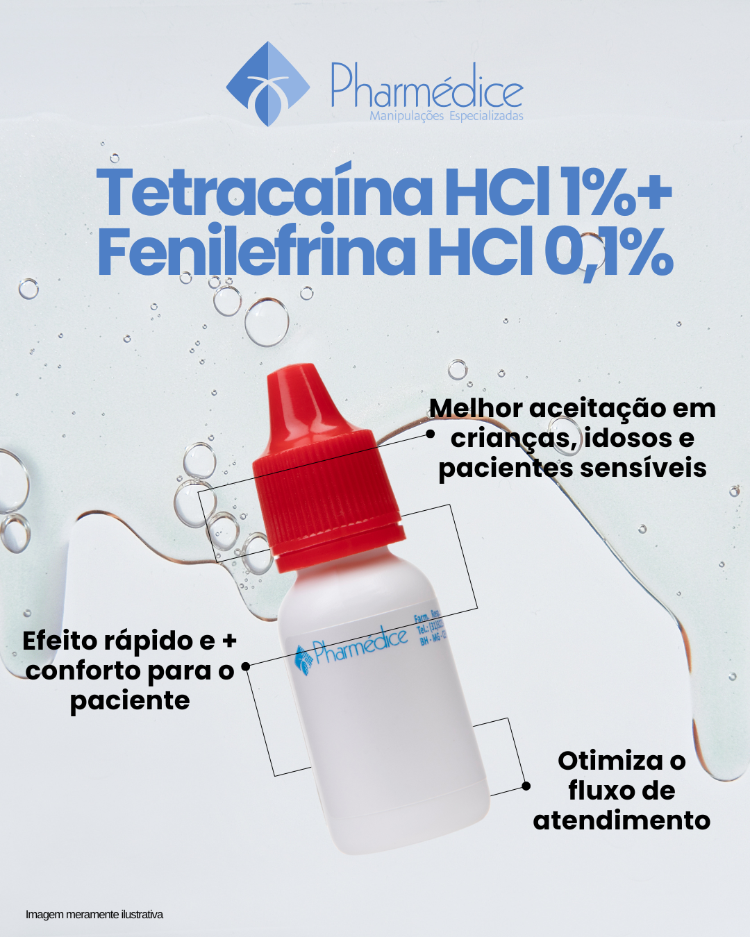 Colírio Tetracaína e Fenilefrina da Pharmédice